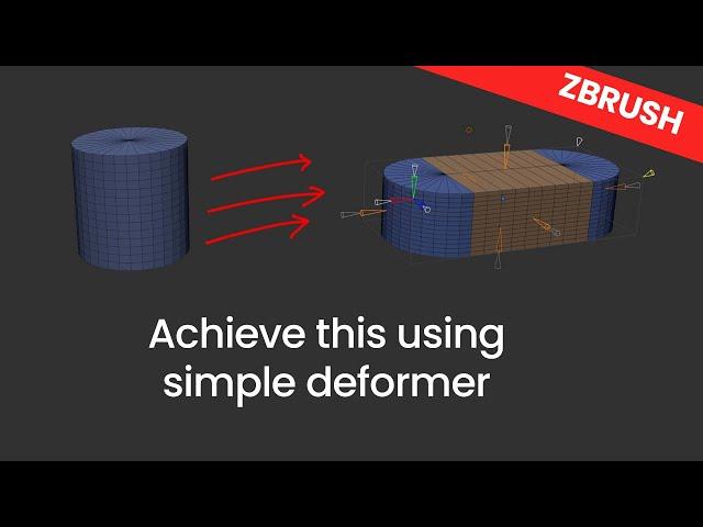 Extender Deformer in ZBrush