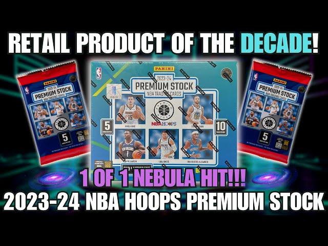 INSANITY! 1 OF 1 NEBULA & MORE!  2023-24 Panini NBA Hoops Premium Stock Premium Box Review!