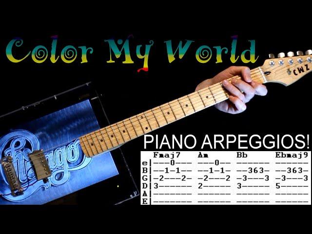 Chicago Colour My World Guitar Chords Lesson & Tab Tutorial aka Color My World