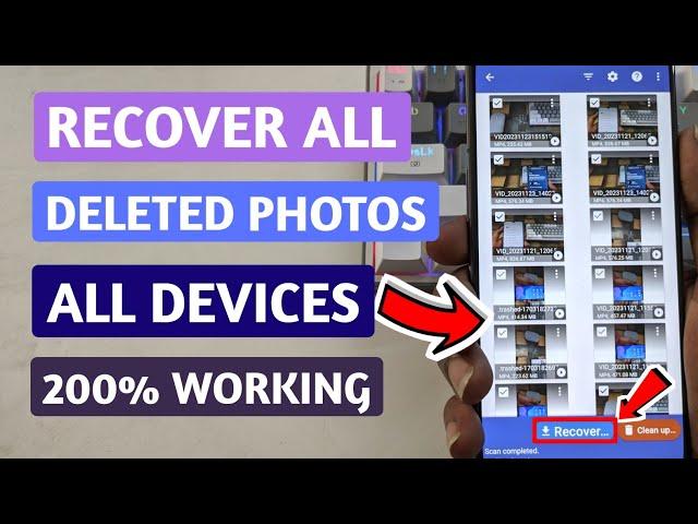 Recover deleted photos [easy fast] fix 2024 || how to restore deleted photos all devices 100%working