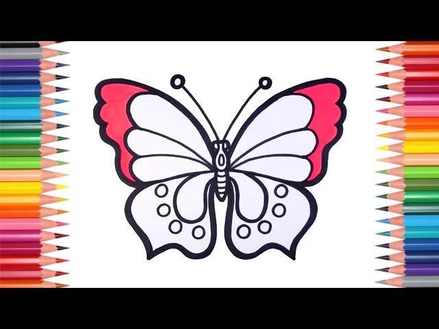 Art Lessons Butterfly Drawing | Butterfly Drawing Easy | Home School Art Lessons