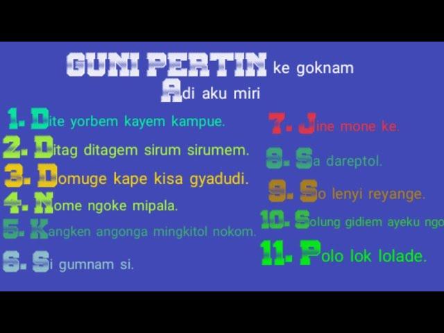 Guni Pertin ke goknam | Adi aku miri | Adi old song# Arunachal Pradesh