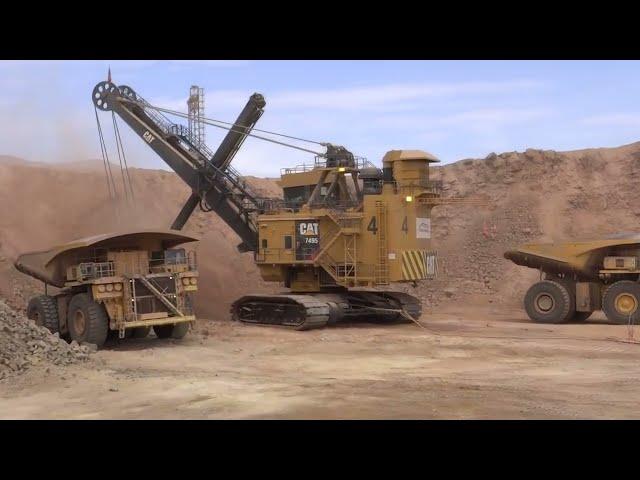 АМЕРИКАНСКИЙ КАРЬЕРНЫЙ МОНСТР ОТ ФИРМЫ  CATERPILLAR. ЭЛЕКТРИЧЕСКИЙ ГИГАНТ  ЭКСКАВАТОР CAT 7495.