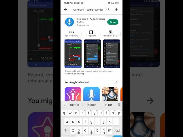 Best Audio Recording App for Android #short #viral #trendingshorts