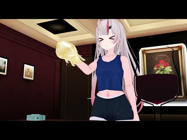 [紳士向け MMD] The Misadventure of Nakiri Ayame 1 (Slimy Tickiling & Body Control)