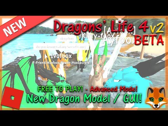 Roblox - New Dragons' Life 4 v2 BETA - New Dragon Model! #1 - HD