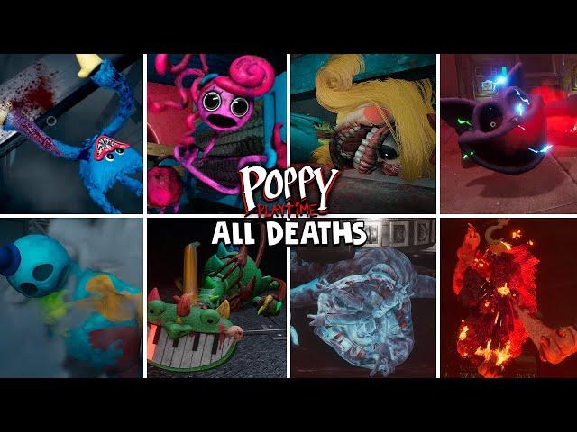 All Bosses Deaths Comparison - Poppy Playtime: Chapter 1,2,3,4