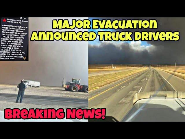 Breaking News! Public Announcement To All Truck Drivers! Major Evacuation Announced In ND Area