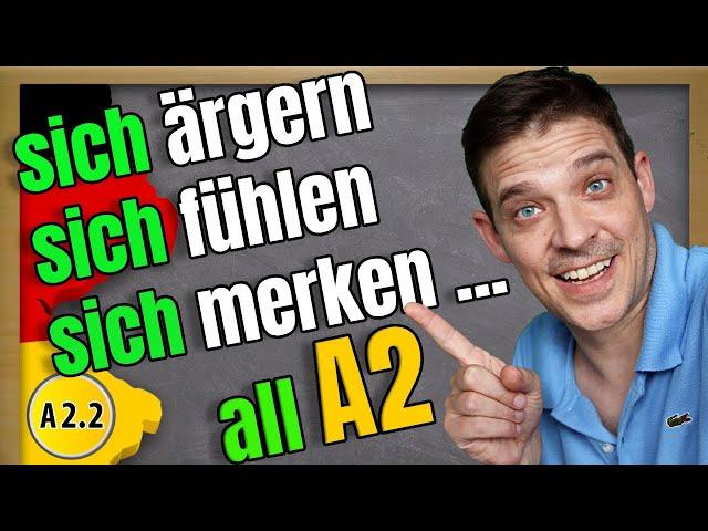 ALL A2 German Reflexive Verbs WITH example sentences