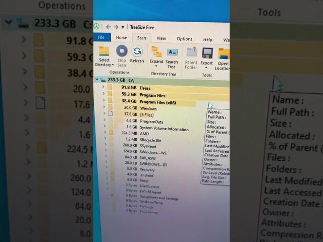 Find what is taking up space on Windows PC