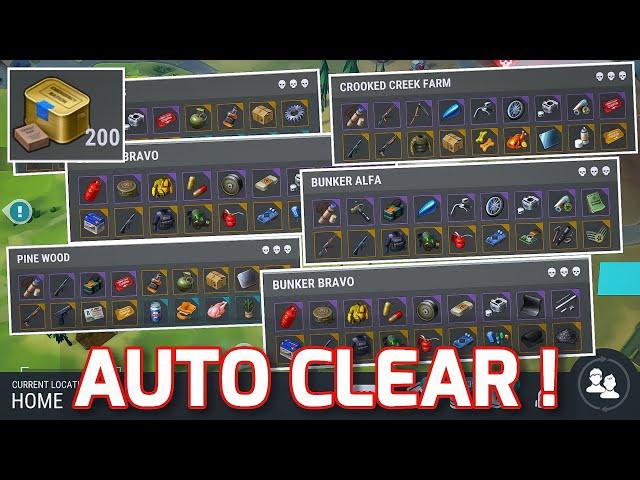 Auto Clear All Locations | What Can You Get ! Last Day On Earth Survival