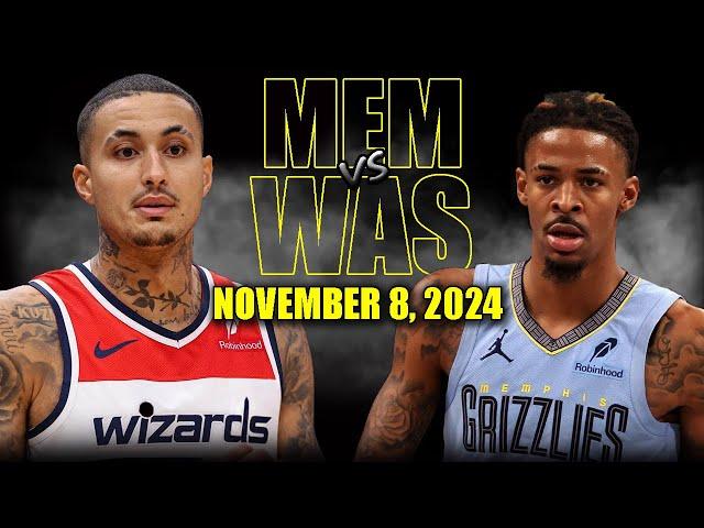 Memphis Grizzlies vs Washington Wizards Full Game Highlights - November 8, 2024 | 2024-25 NBA Season