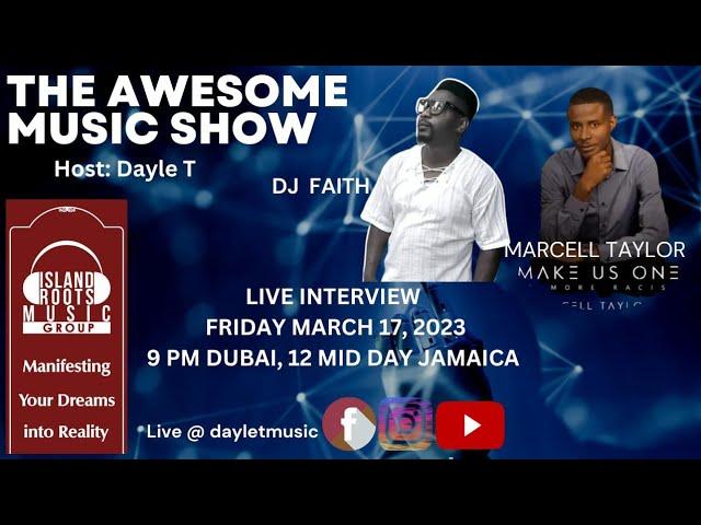 LIVE INTERVIEW WITH DJ FAITH & MARCELL TAYLOR FROM ISLAND ROOTS MUSIC GROUP