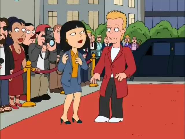 Tricia Takanawa and David Bowie