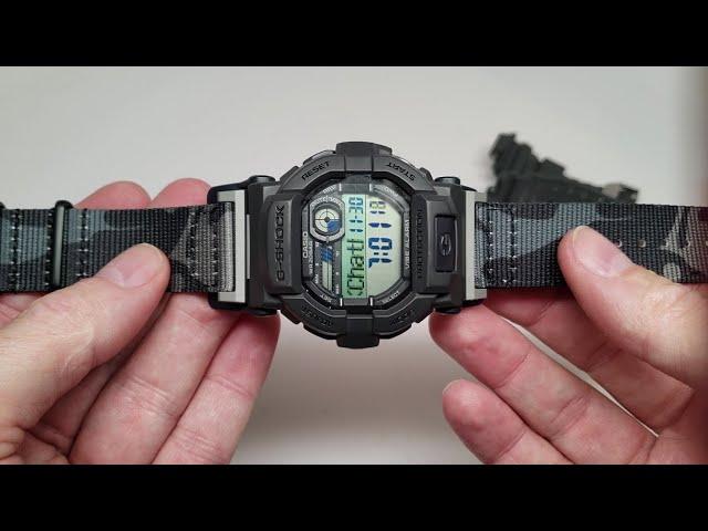 How to replace strap band on Casio G-Shock GD350 with JaysAndKays Metal adapters