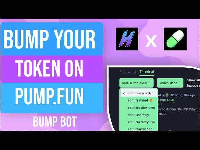 How to bump a pumpfun token using bump bot on Solana.