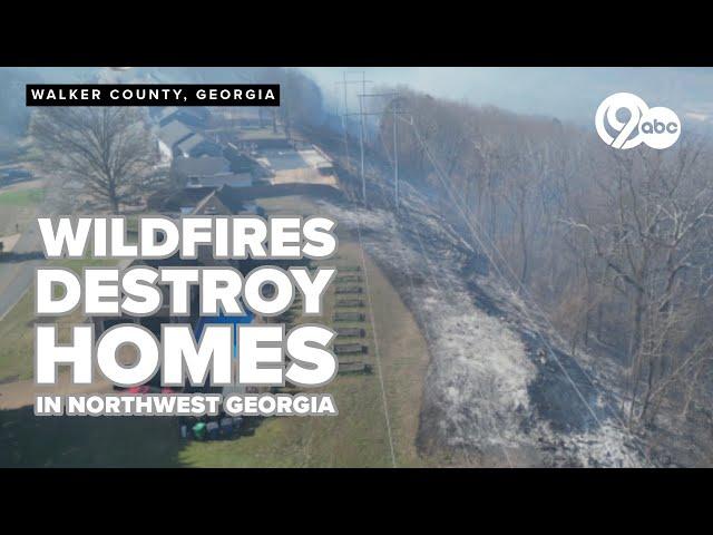 Major wildfire in northwest Georgia destroys homes, prompts evacutations