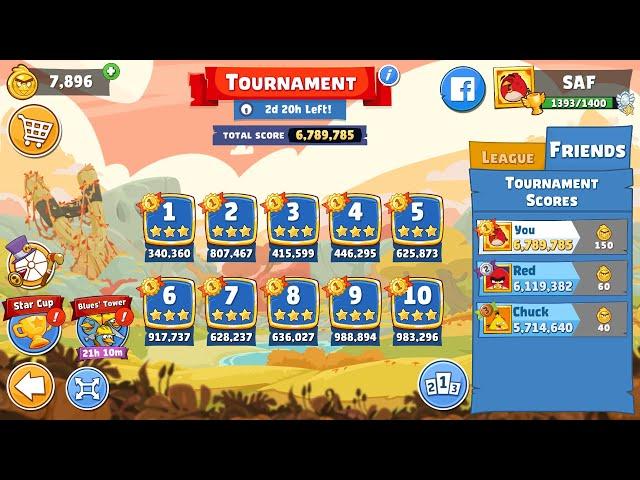 Angry Birds Friends. Tournament (04.11.2024). All levels 3 stars. Passage from Sergey Fetisov