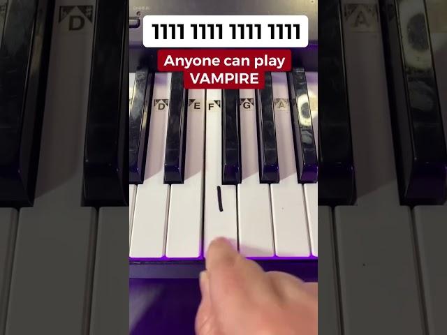 So EASY! ‍️ Vampire Piano Tutorial 