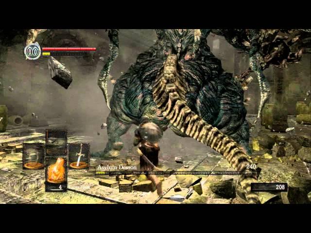 Lets boss fight on dark souls (Asylum Demon)