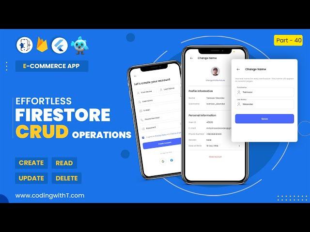 Flutter Firestore CRUD Operations (Create Read Update & Delete)