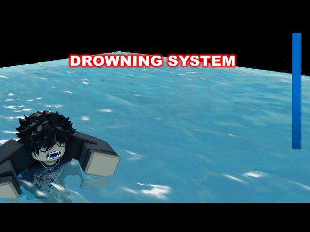 Drowning + Underwater Effect system (Roblox Studio)