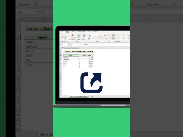 Excel Shortcut Keys | Chart Creation Hacks  #excelshortcuts