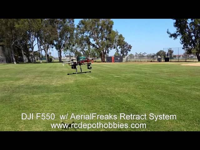 DJI F550 With AerialFreaks Retract System from RC Depot Hobbies