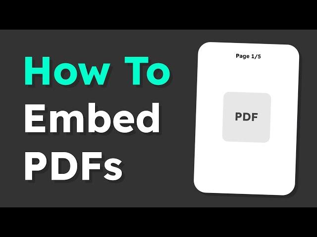 The Easiest Way to Embed PDFs on a Website