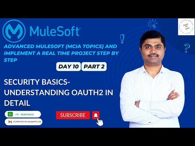 MULE ADVANCED - DAY10  SECURITY BASICS - UNDERSTANDING OAUTH2