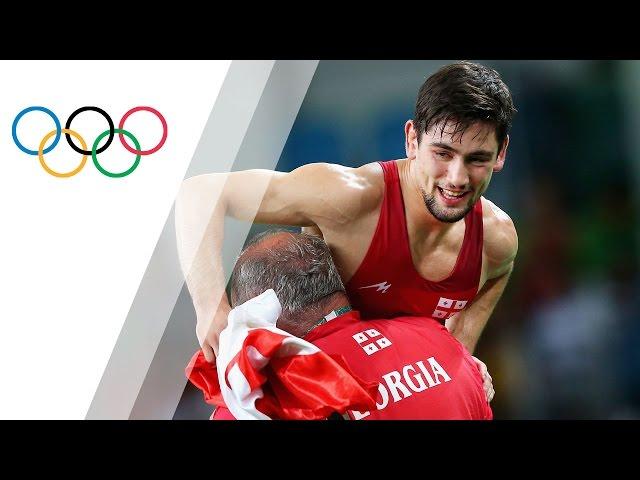 Khinchegashvili wins gold in men's freestyle wrestling 57kg