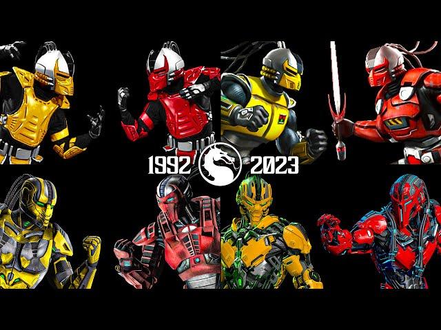 Evolution of Cyrax vs Sektor in EVERY Mortal Kombat Games MK3 to MK11 | 2K 60 FPS #mk12