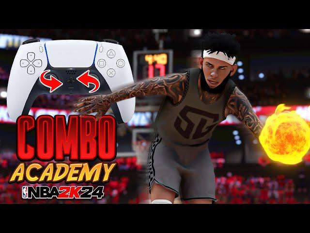 NBA 2K24 COMBO TUTORIAL w/HANDCAM! FASTEST + BEST DRIBBLE MOVES TO BECOME A DRIBBLE GOD in NBA 2K24!