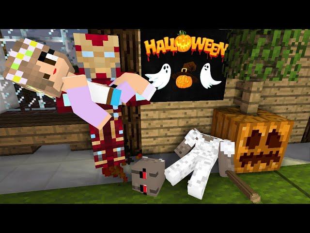 Monster School : GRANNY HALLOWEEN horror game challenge - Minecraft Animation