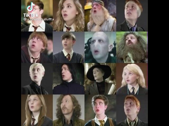 Harry Potter characters singing 