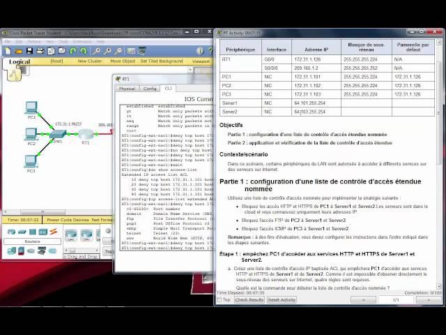 9.3.2.12 Configuring Extended ACLs Scenario 3