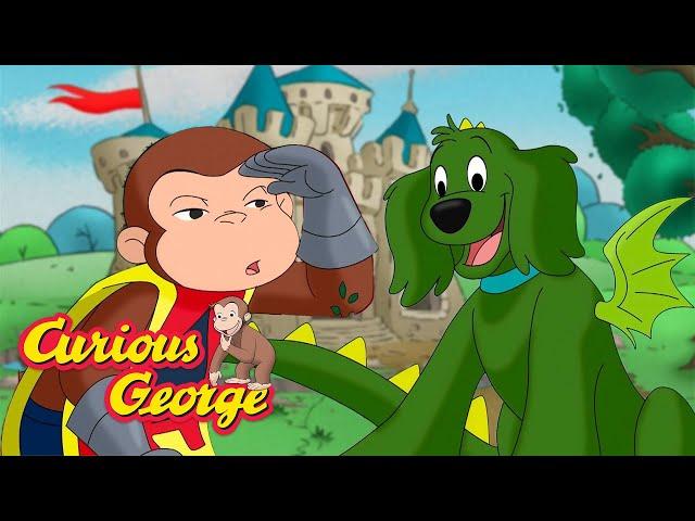 Sir George Defeats the Dragon  Curious George  Kids Cartoon  Kids Movies