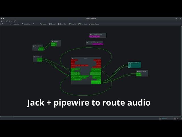 How to use jack to route audio in linux