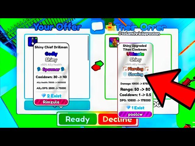 Trading My SHINY CHIEF DRILLMAN...