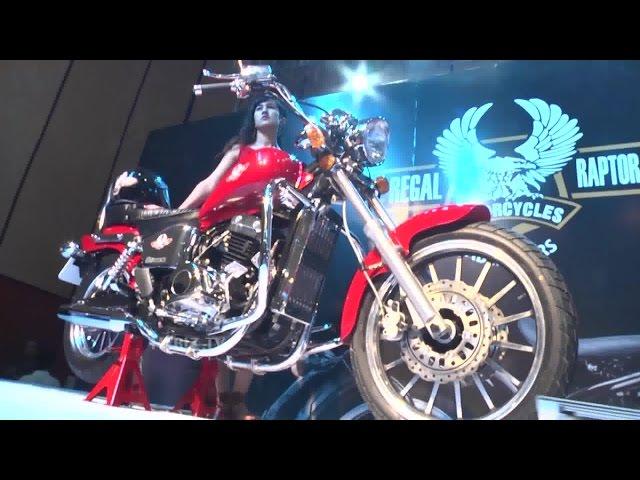 Regal Raptor Bobber 350 At Hyderabad International Auto Show 2015 - Hybiz.tv