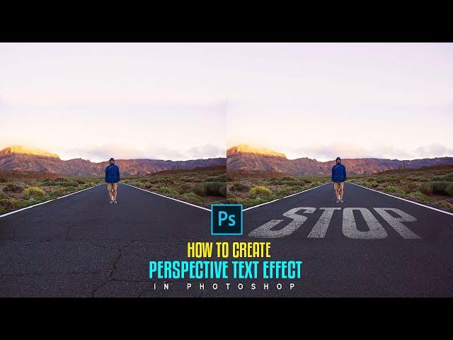 How to Create a Realistic Perspective Text Effect in Photoshop | Step-by-Step Tutorial