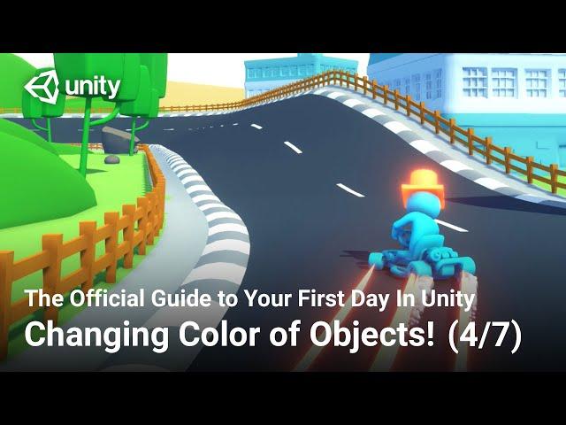 How to change the Color of an Object (Official Unity Tutorial)