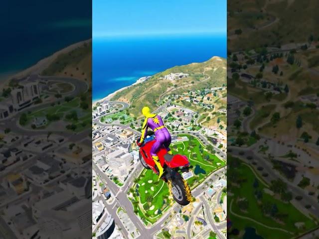 GTA 5 Spiderman Falling off Highest Buildings & Stunts- Episode  (Euphoria Ragdolls)