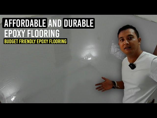 Affordable Epoxy Flooring | INDUSTRIAL GRAY Self leveling epoxy