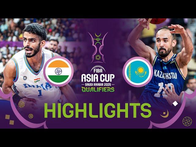 India end 27-year losing streak vs. Kazakhstan | FIBA Asia Cup 2025 Qualifiers