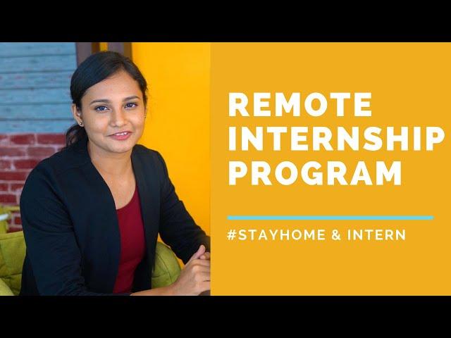 Remote Internship Program - SmartInternz