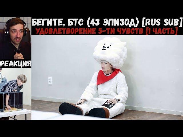 Бегите, БТС (43 эпизод) [RUS SUB] | 5 чувств [1 часть] | РЕАКЦИЯ | Бегите! BTS! / Run! BTS!