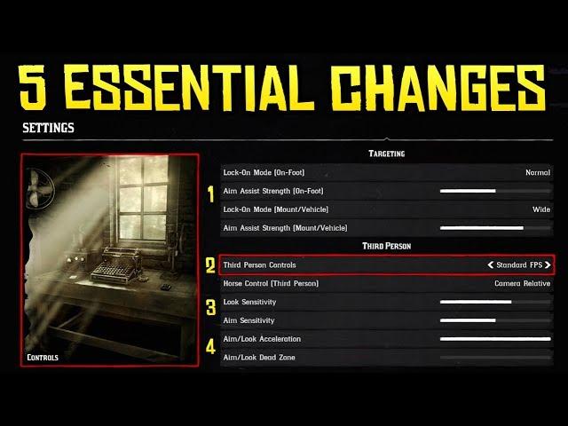 Red Dead Redemption 2 - 5 Changes You NEED To Make to Your Game Settings for a Smoother Experience