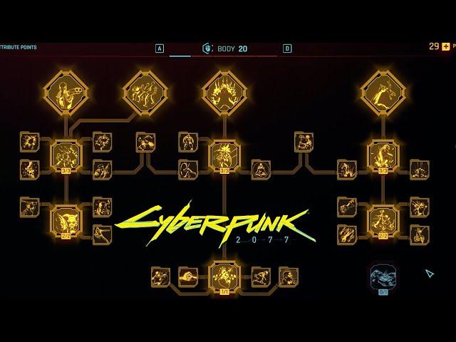 Breakdown of All Skills & Abilities in Body Attribute Perk Tree! (Cyberpunk 2077 2.0)