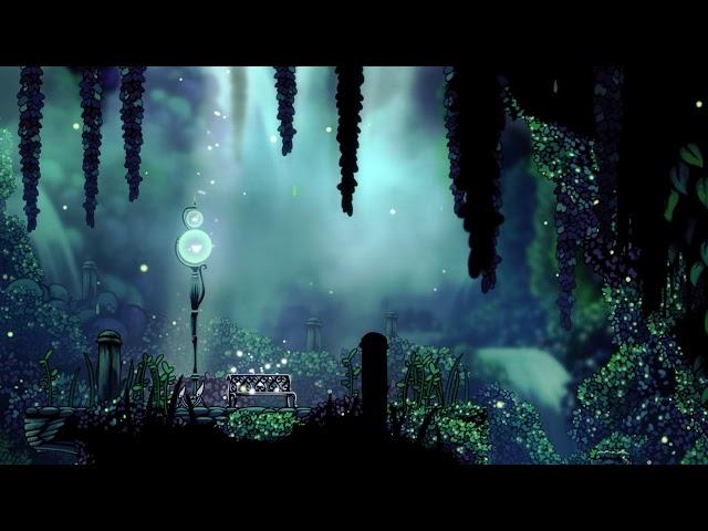 Hollow Knight Ambience 10h - Greenpath (Bass + waterfall + atmos loop)